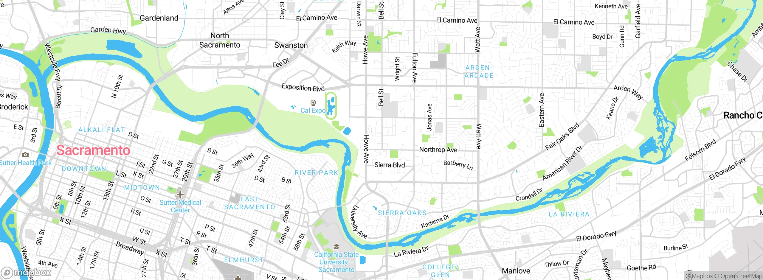 Map showing approximate location