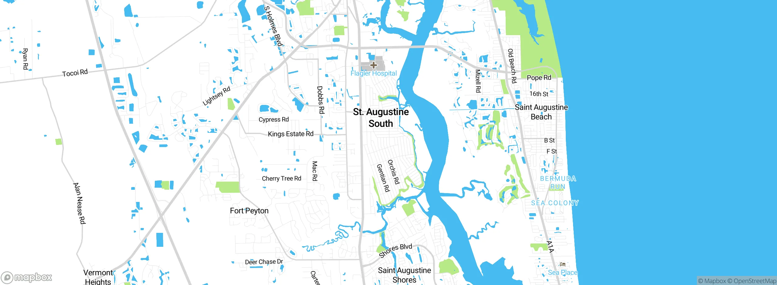 Map showing approximate location