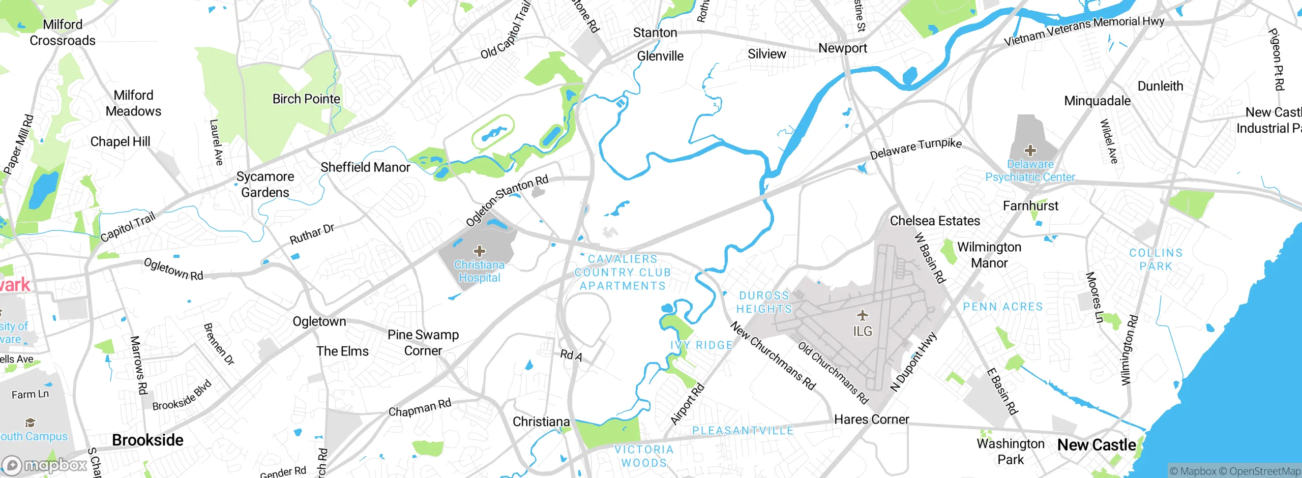 Map showing approximate location