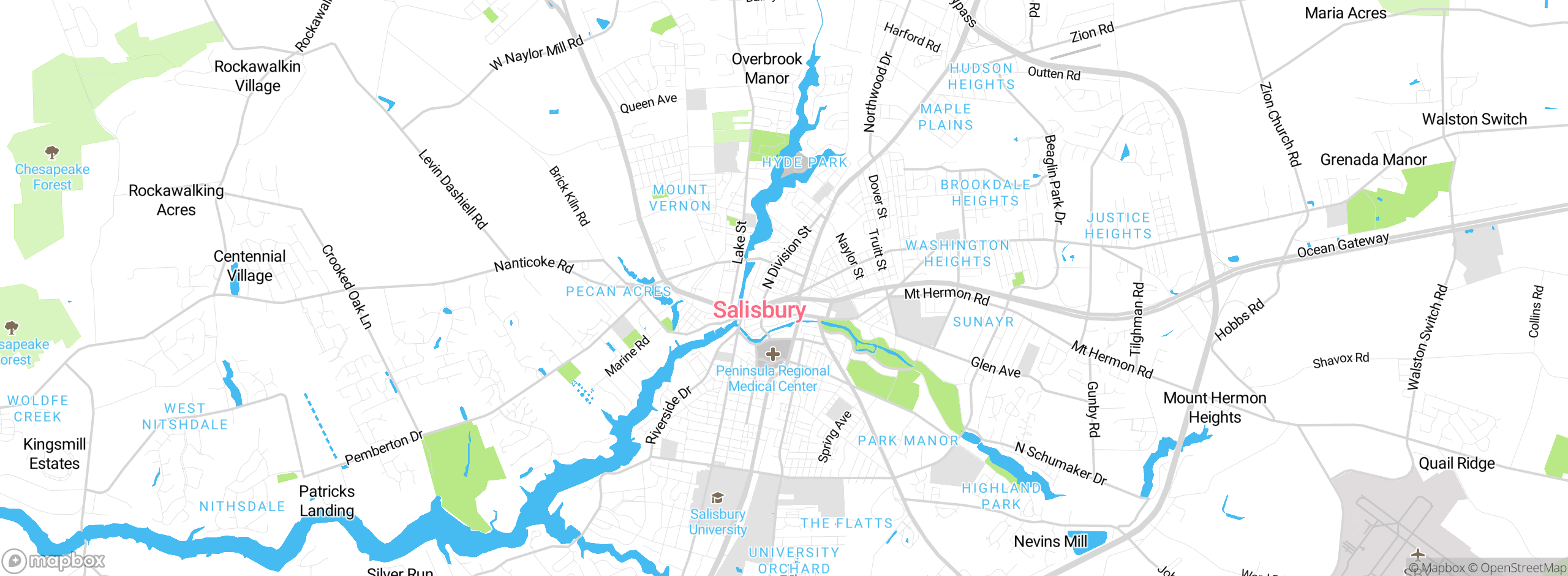 Map showing approximate location