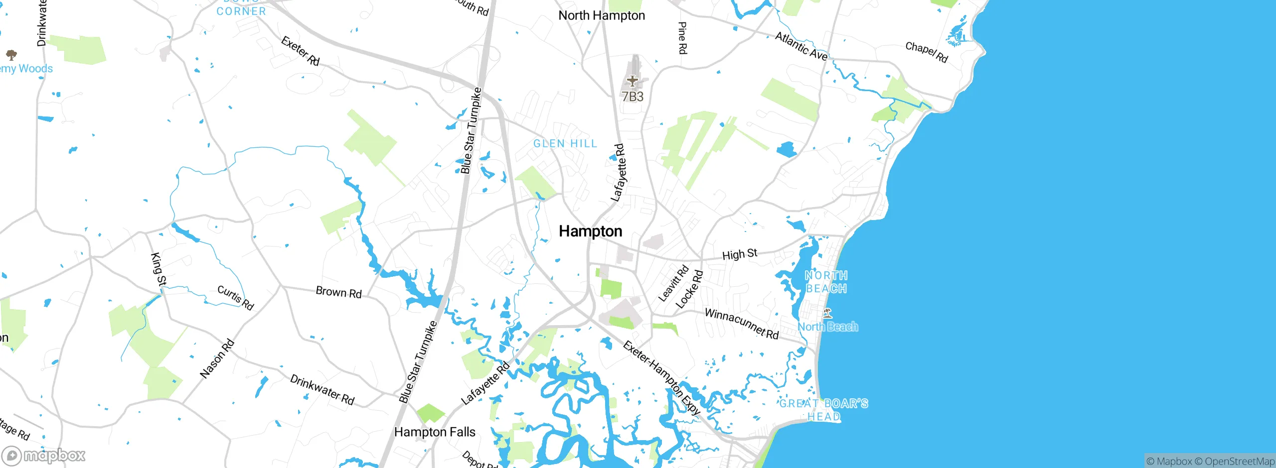 Map showing approximate location