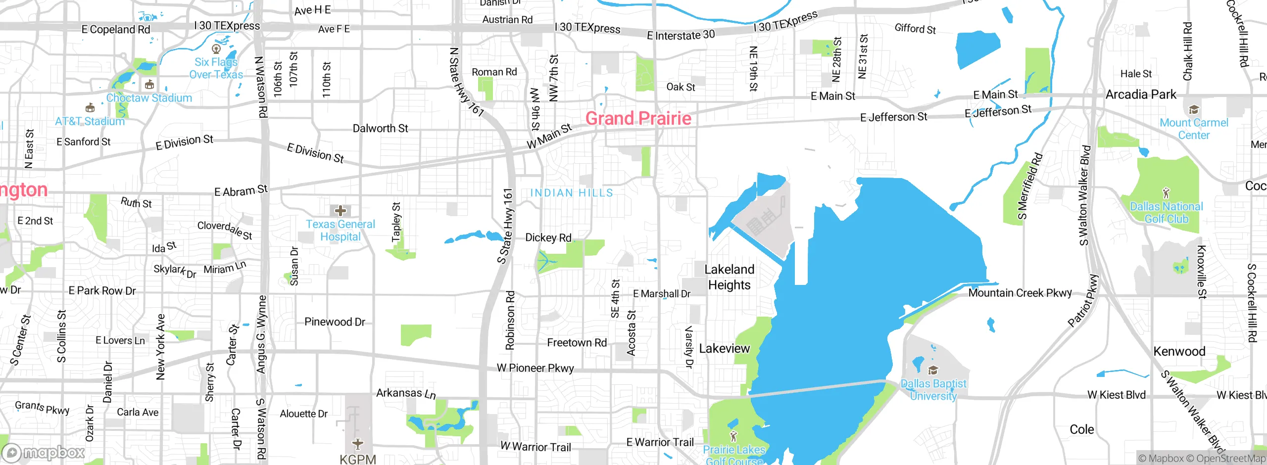 Map showing approximate location