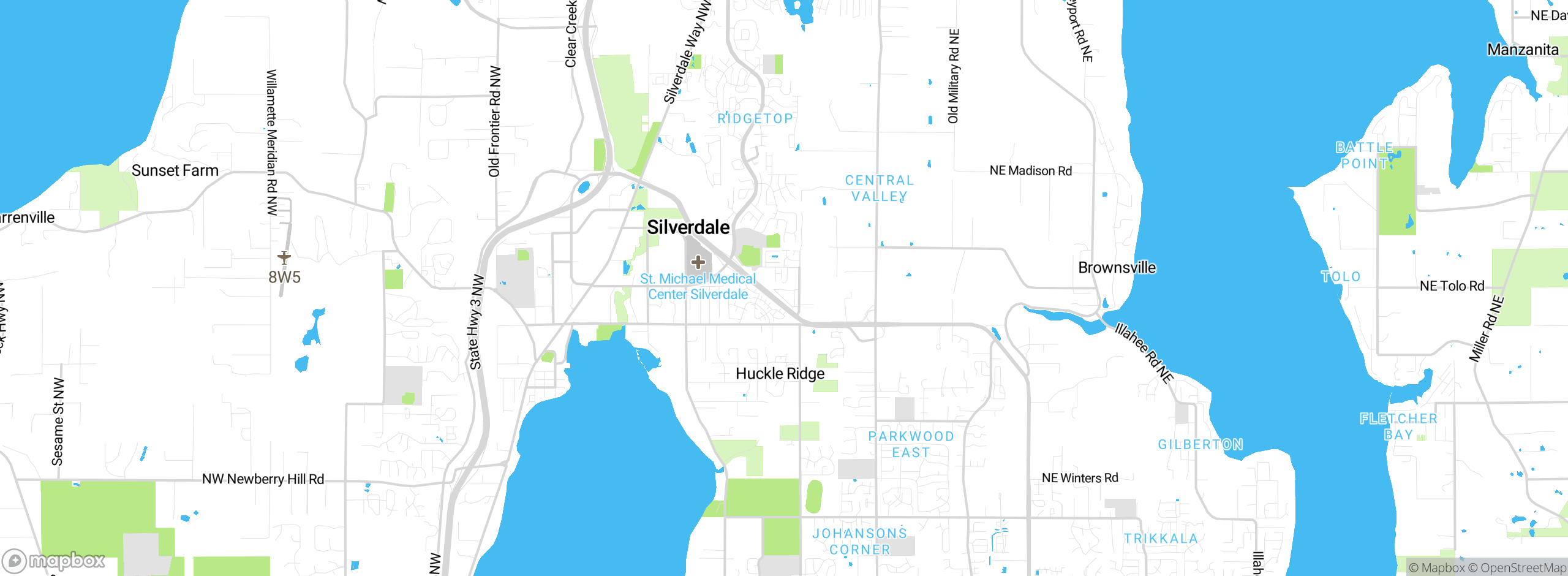 Map showing approximate location
