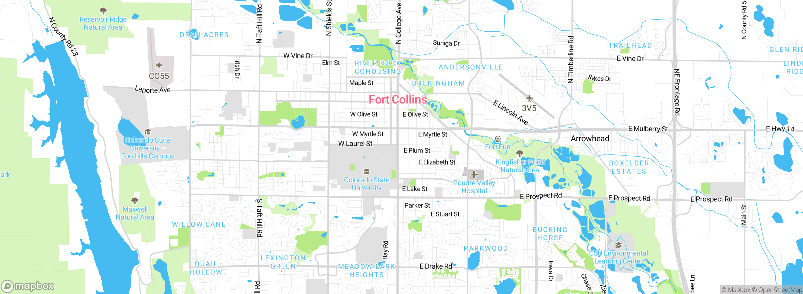 Map showing approximate location
