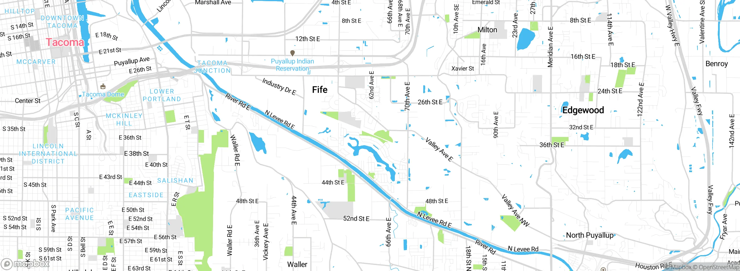 Map showing approximate location