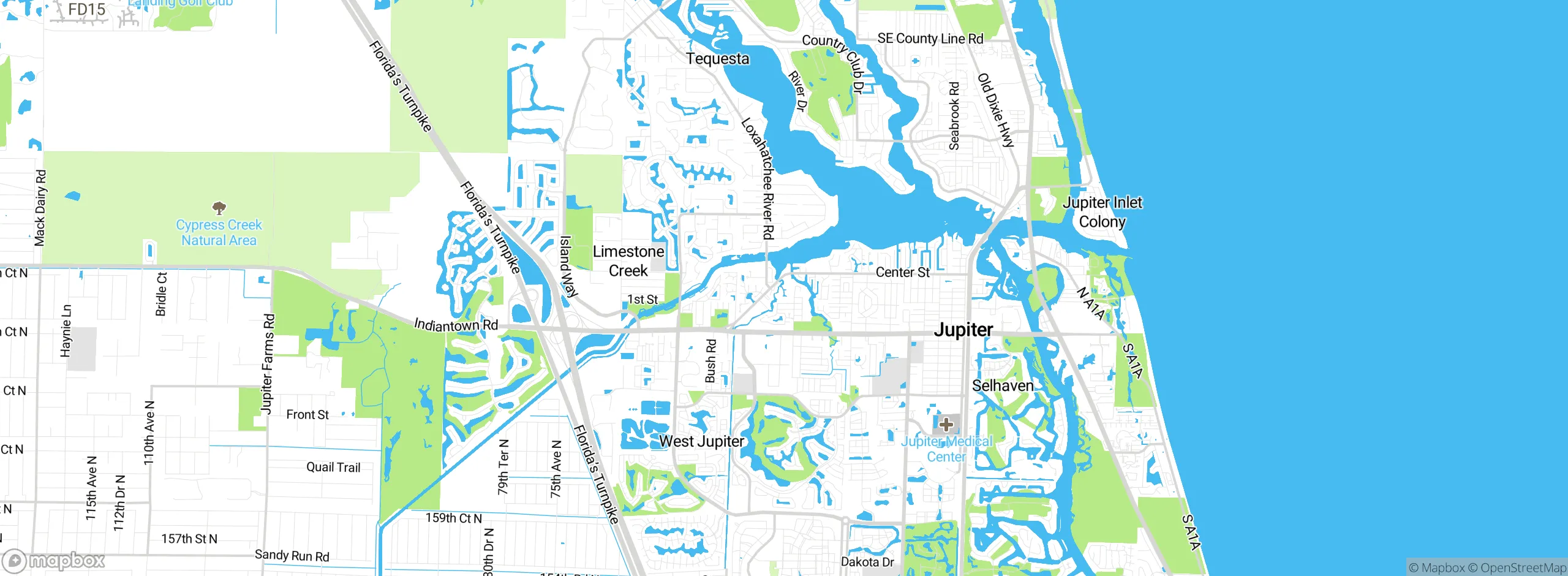 Map showing approximate location