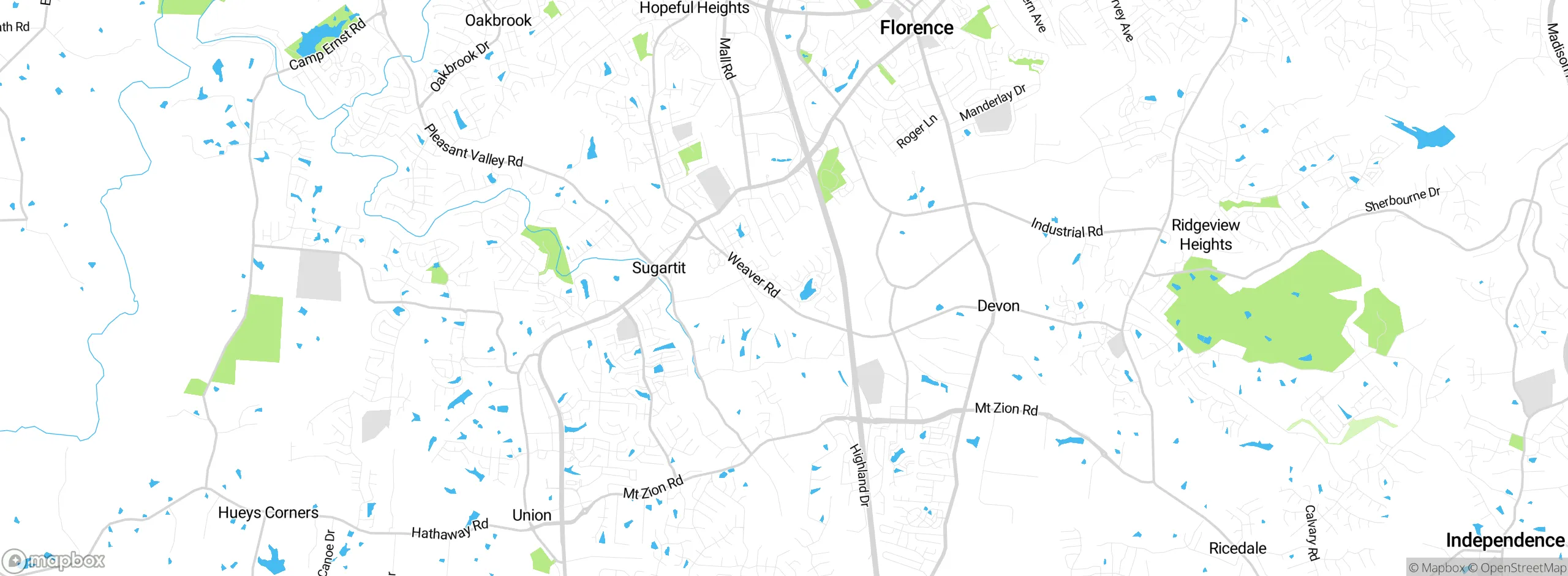 Map showing approximate location