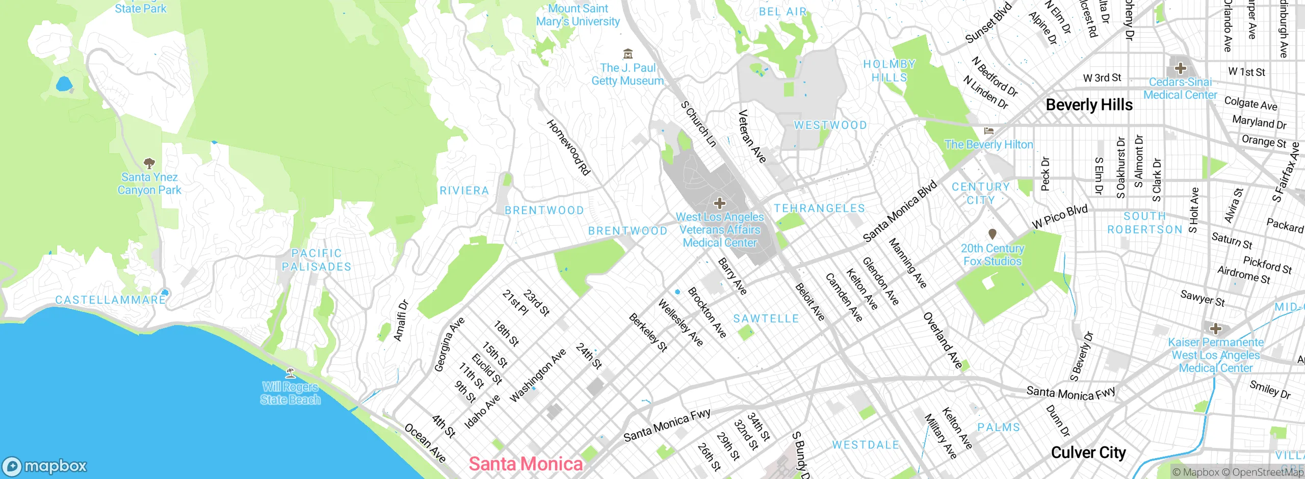 Map showing approximate location