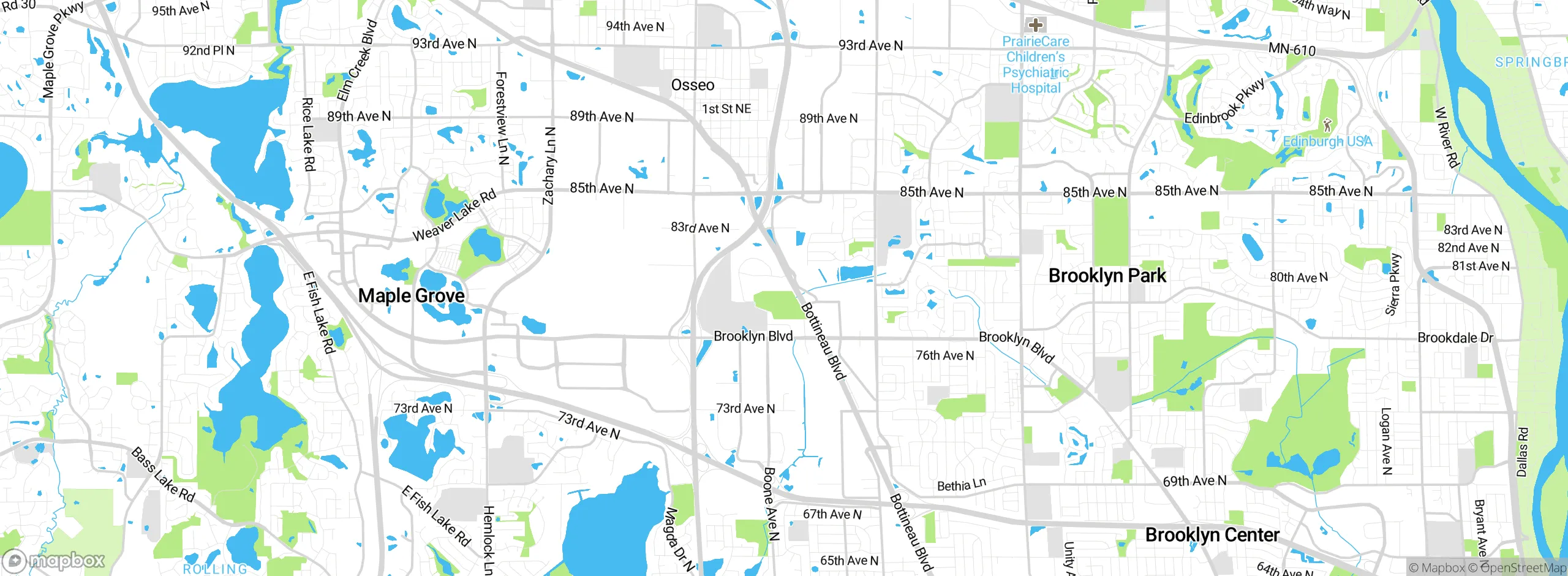 Map showing approximate location