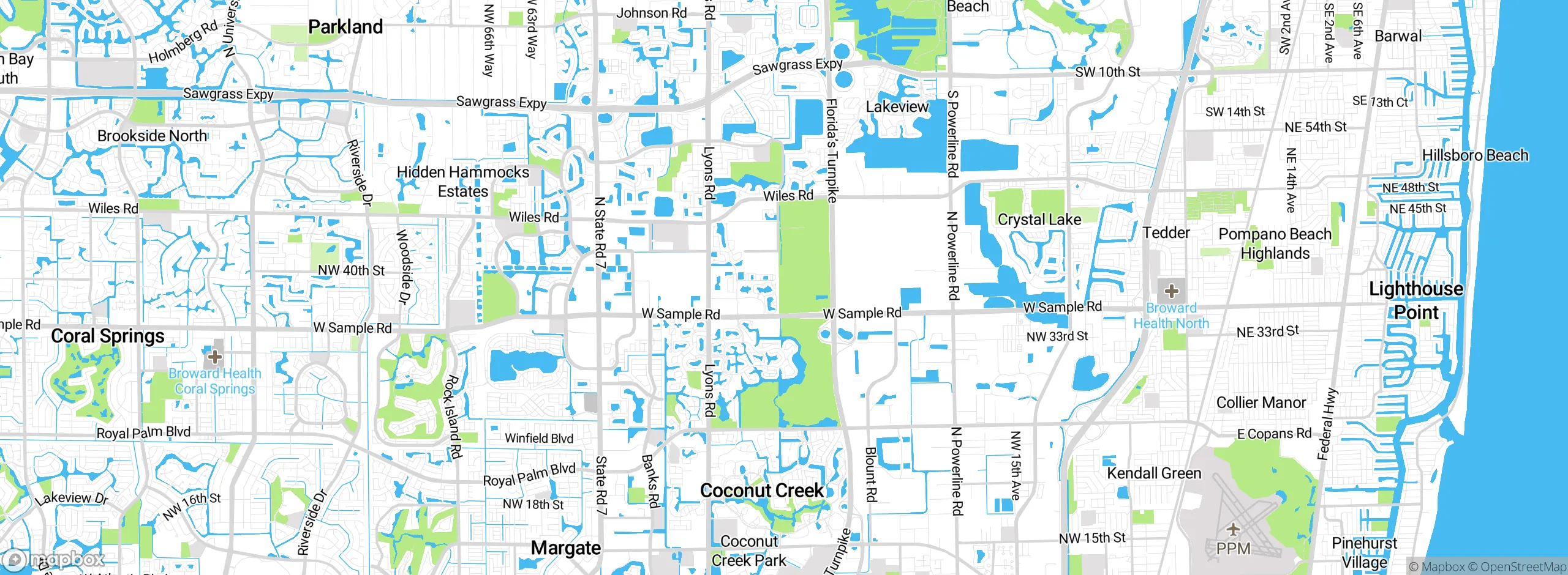 Map showing approximate location