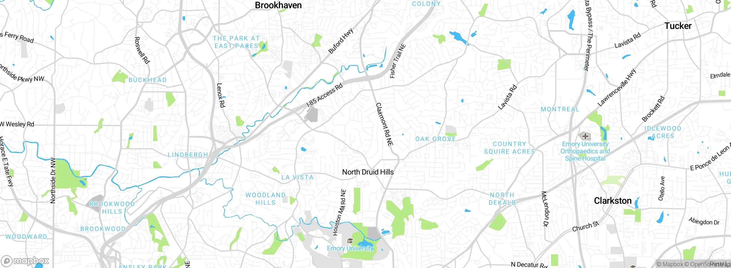 Map showing approximate location