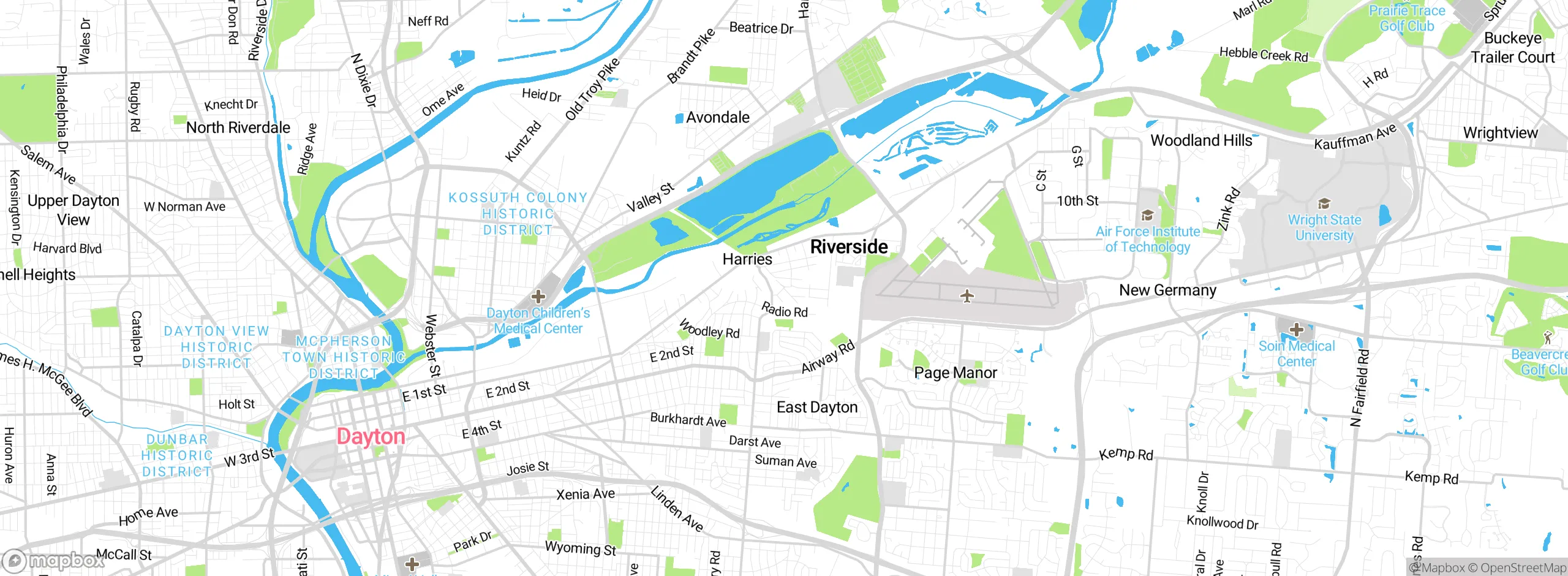 Map showing approximate location
