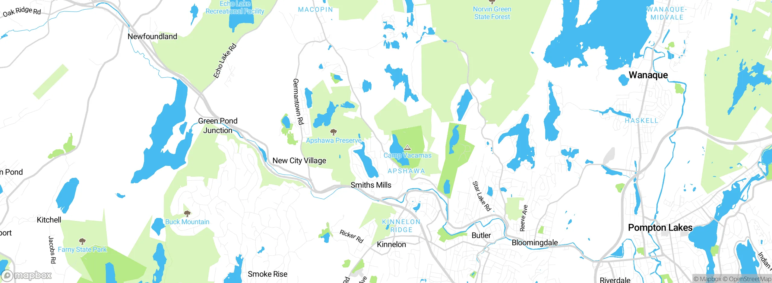 Map showing approximate location