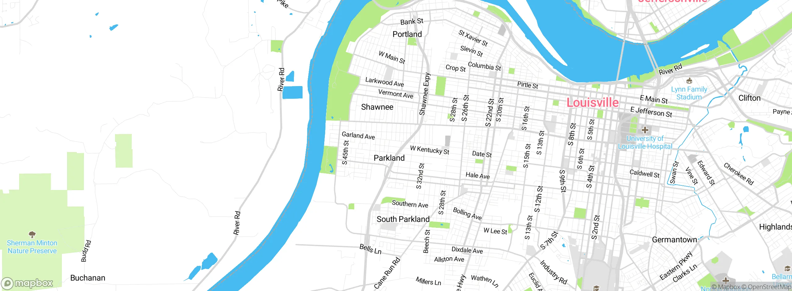 Map showing approximate location
