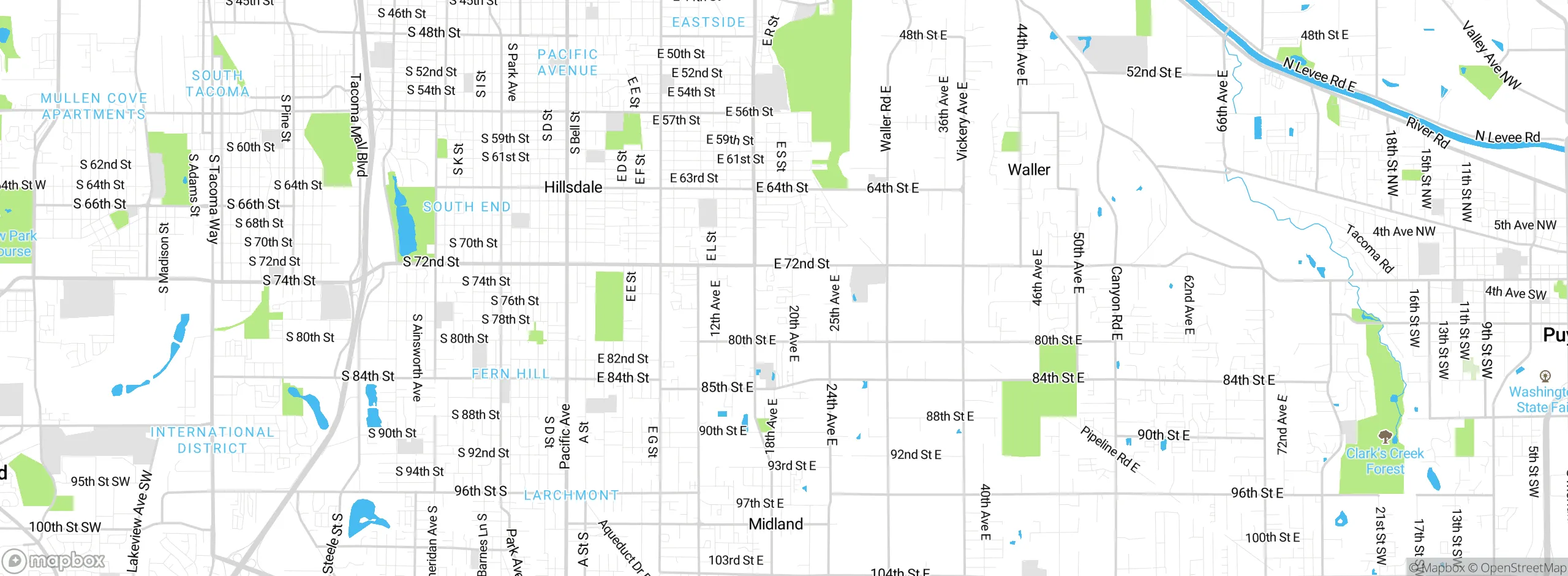 Map showing approximate location
