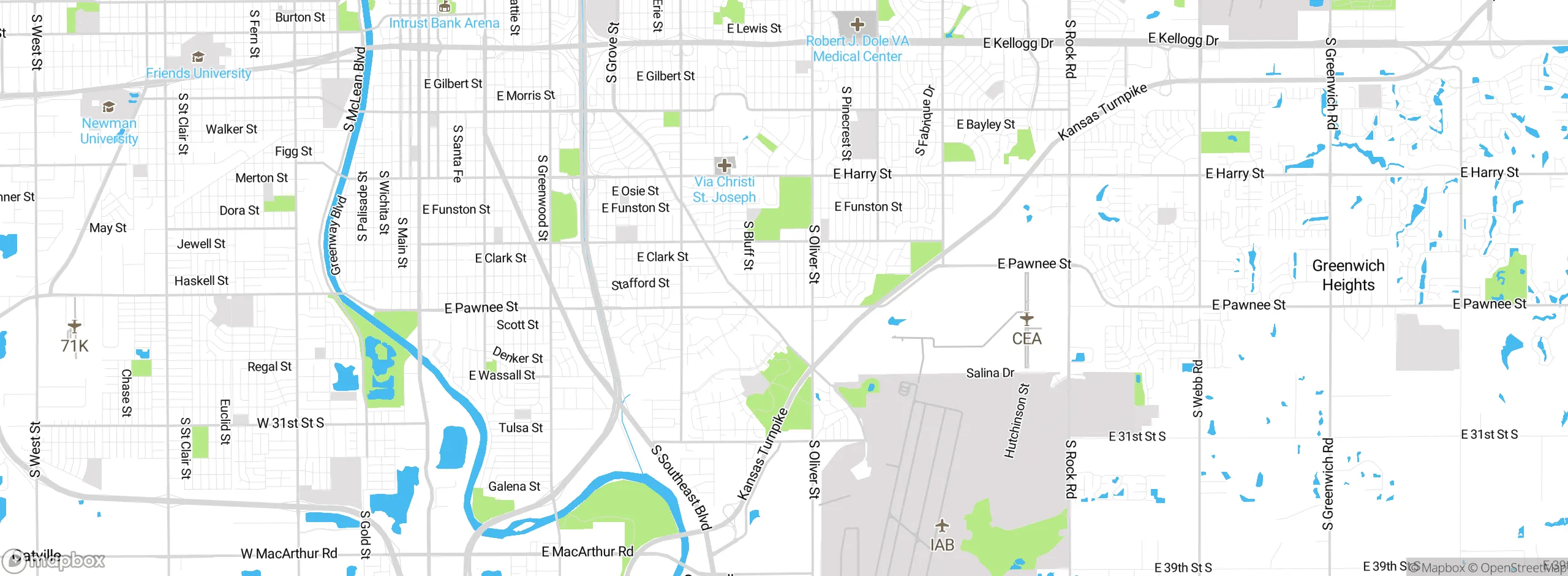 Map showing approximate location
