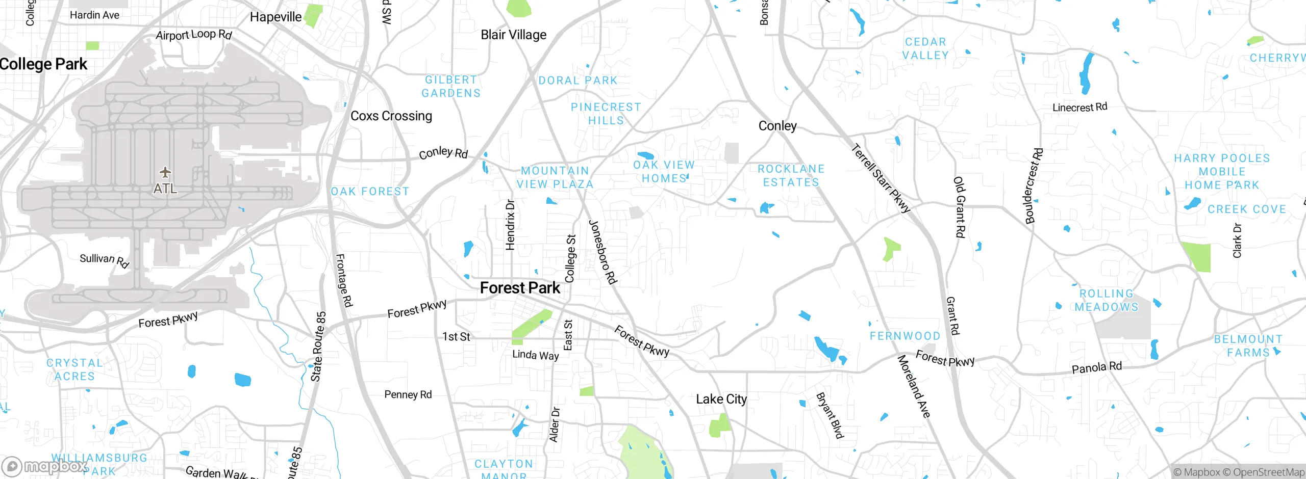 Map showing approximate location