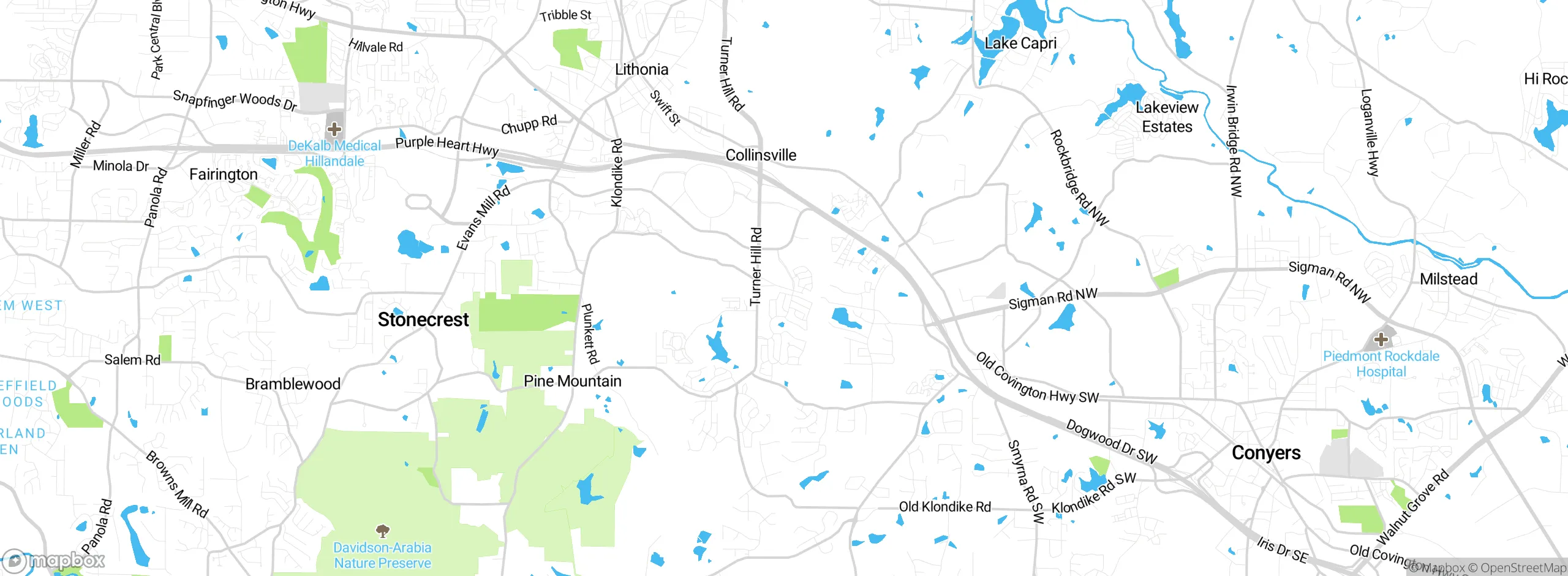 Map showing approximate location