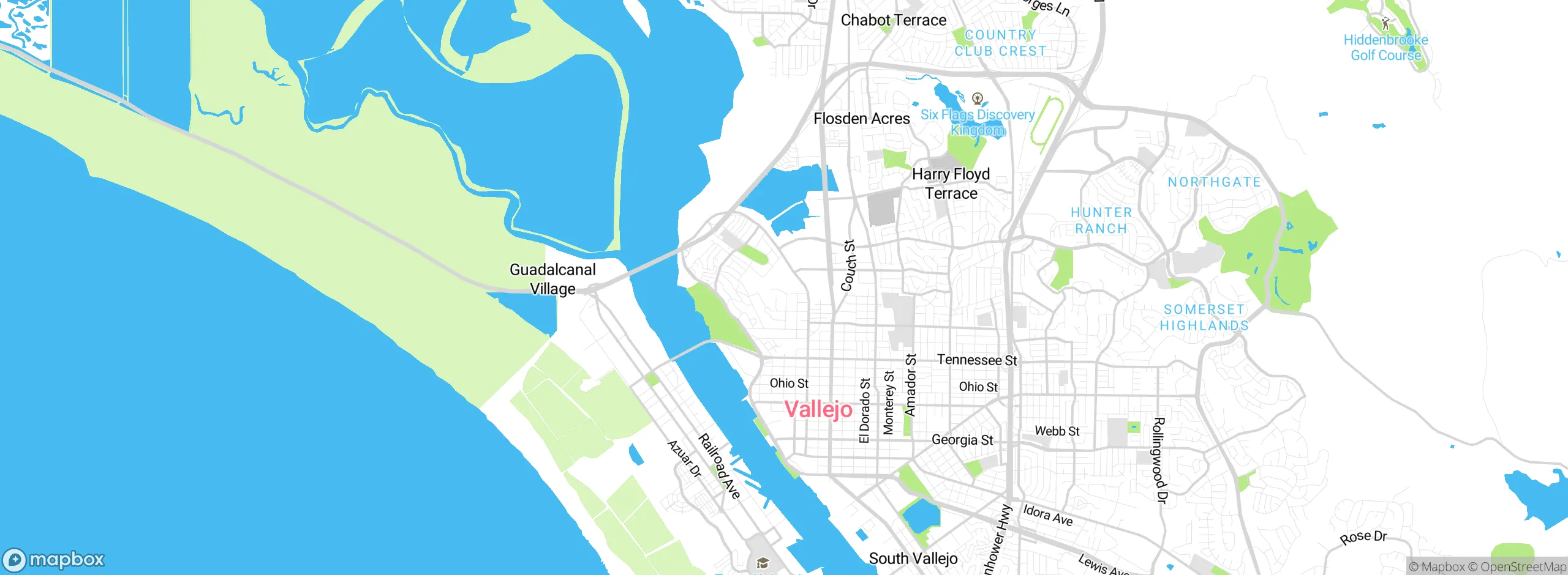 Map showing approximate location