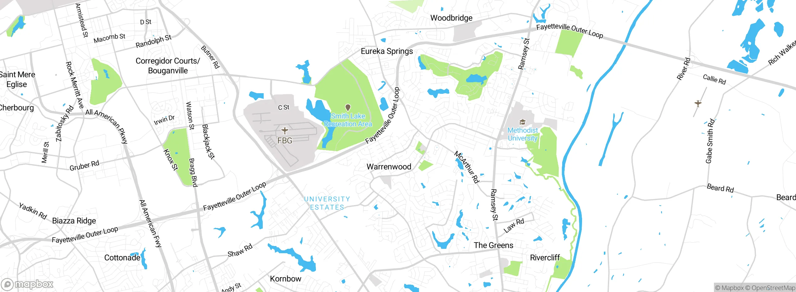 Map showing approximate location