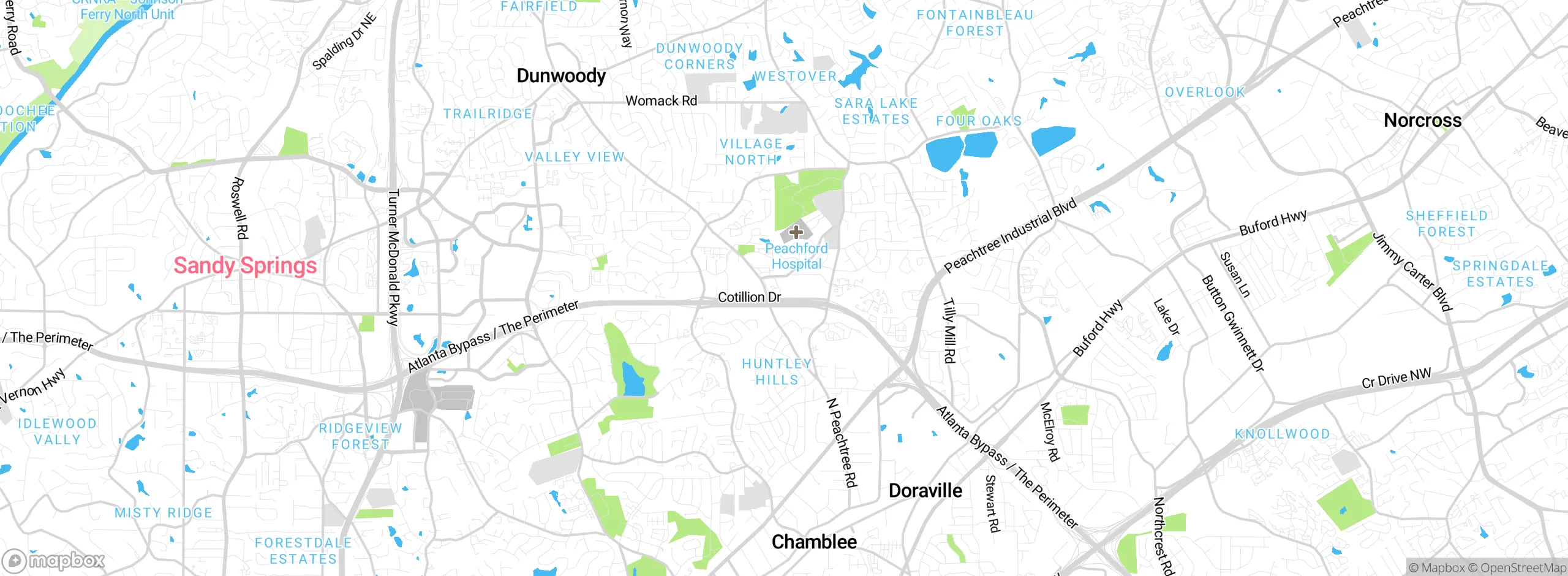 Map showing approximate location