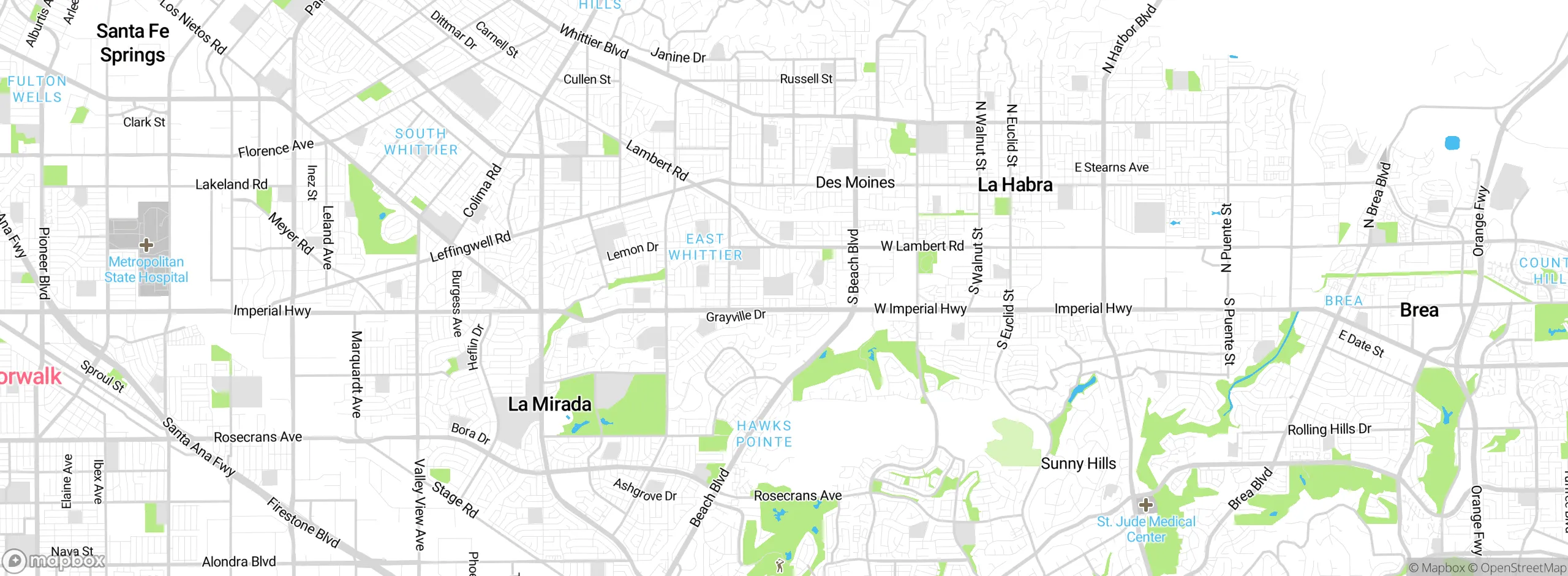 Map showing approximate location