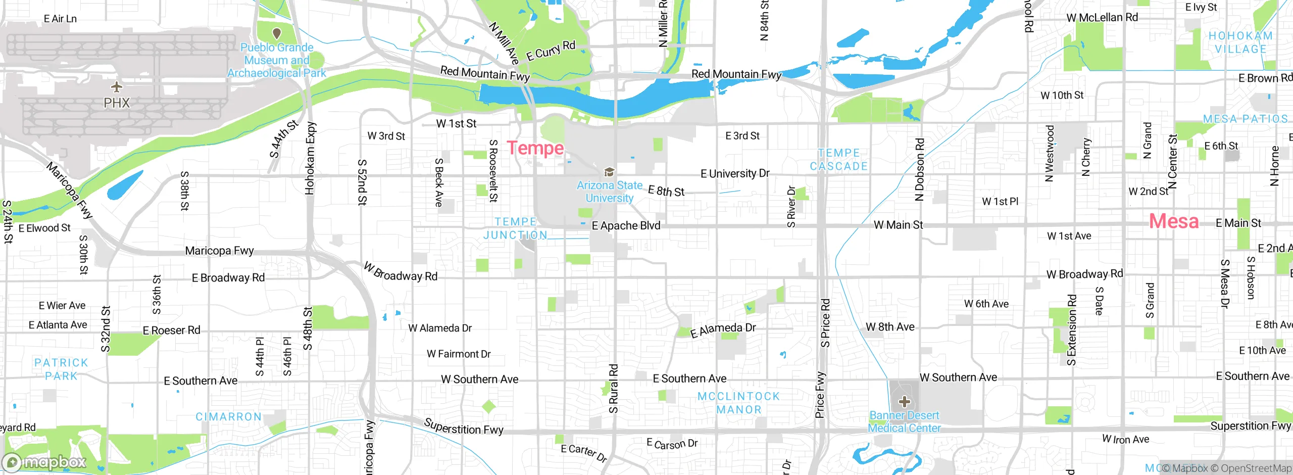 Map showing approximate location