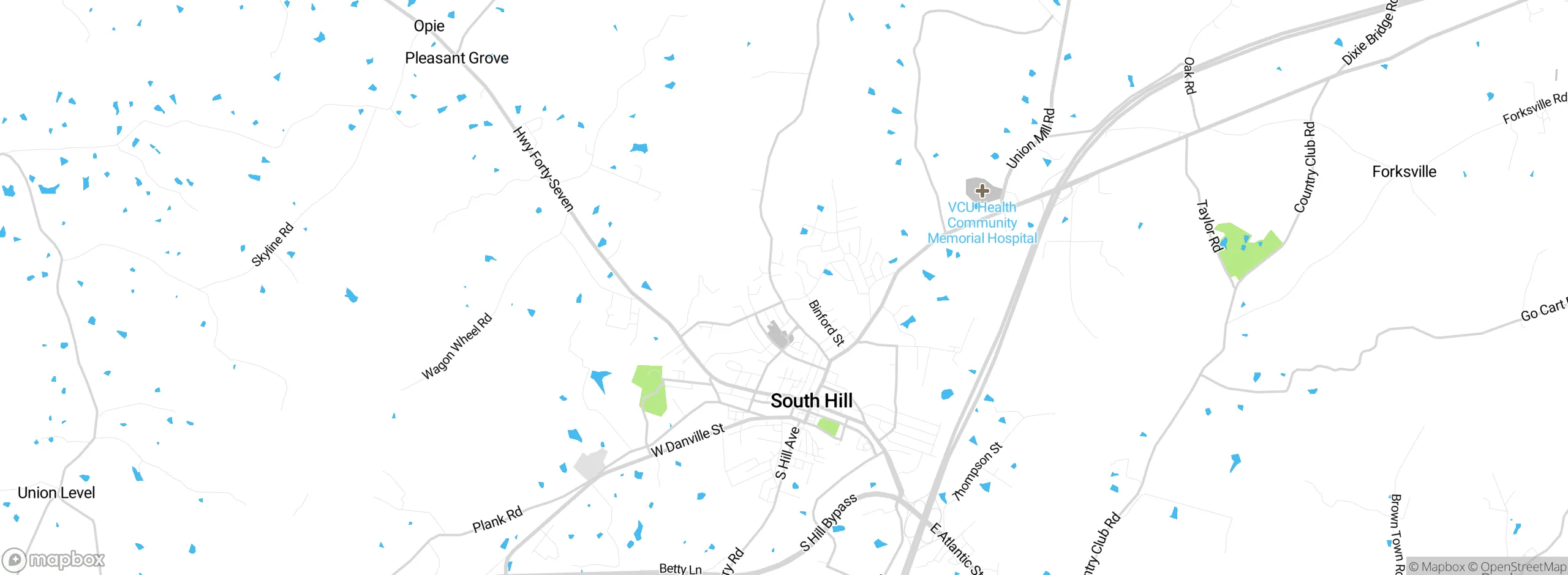 Map showing approximate location