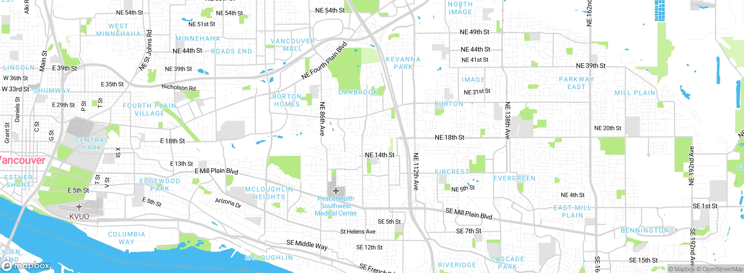 Map showing approximate location