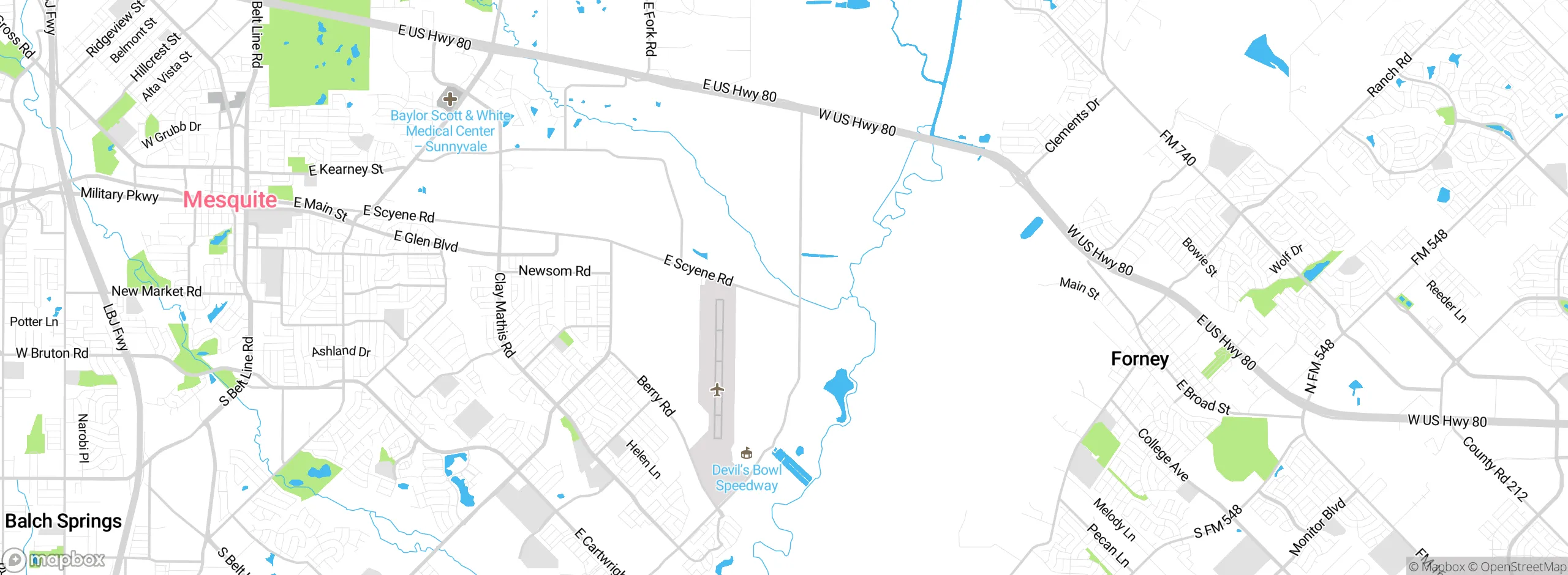 Map showing approximate location