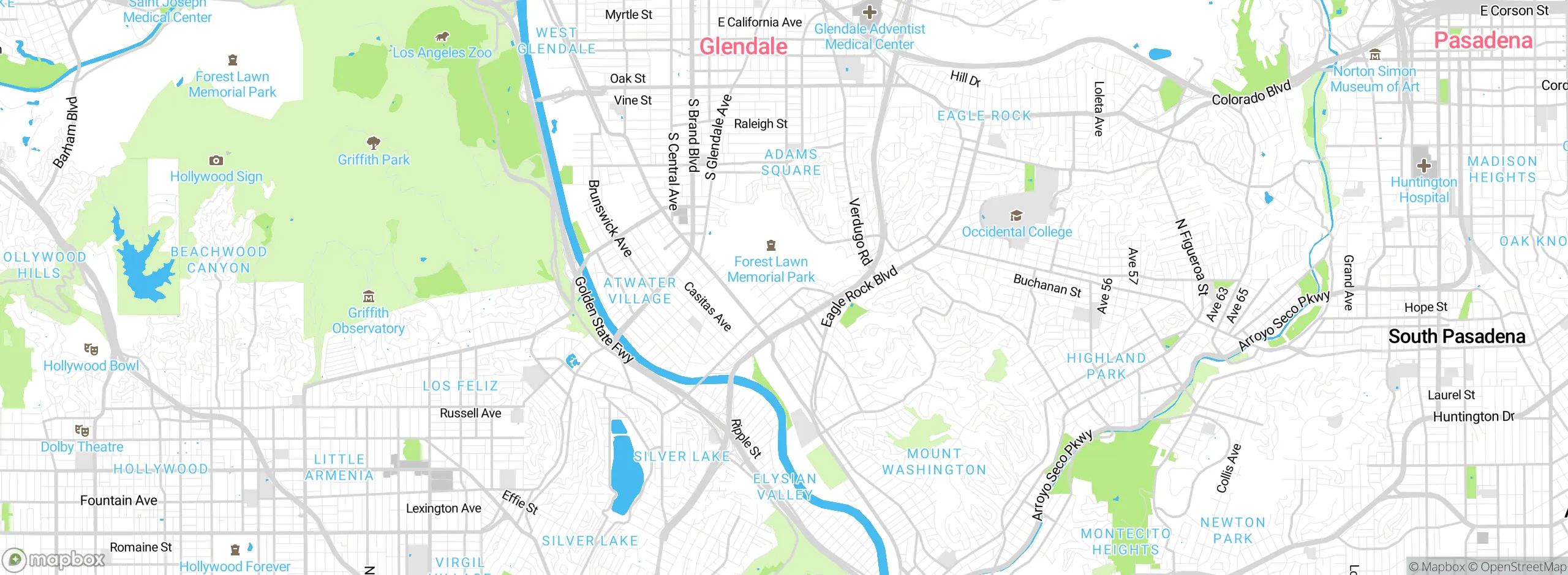 Map showing approximate location