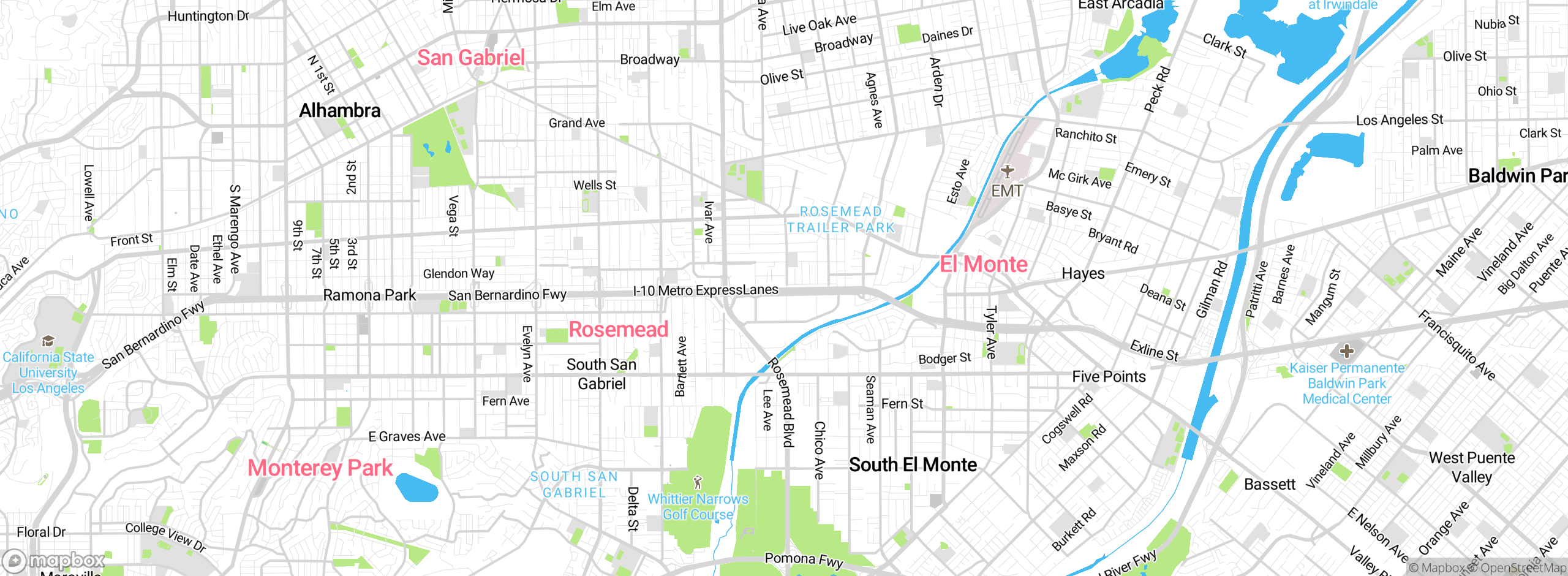 Map showing approximate location