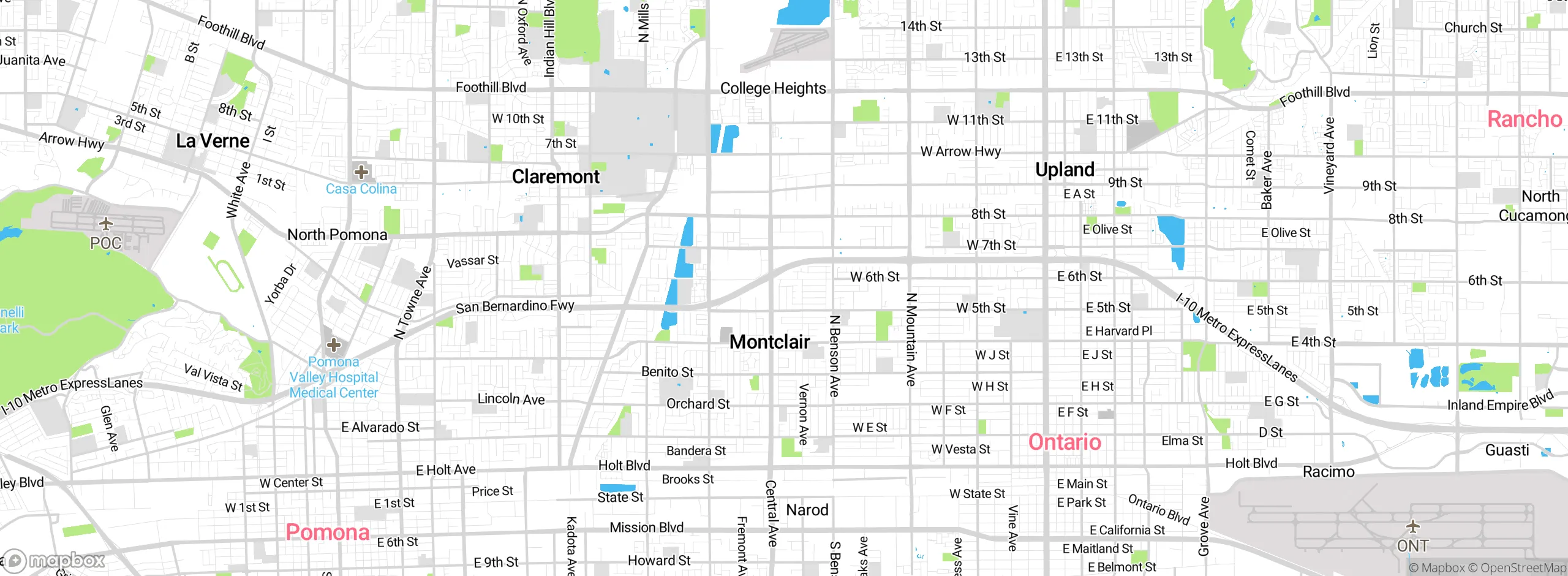 Map showing approximate location