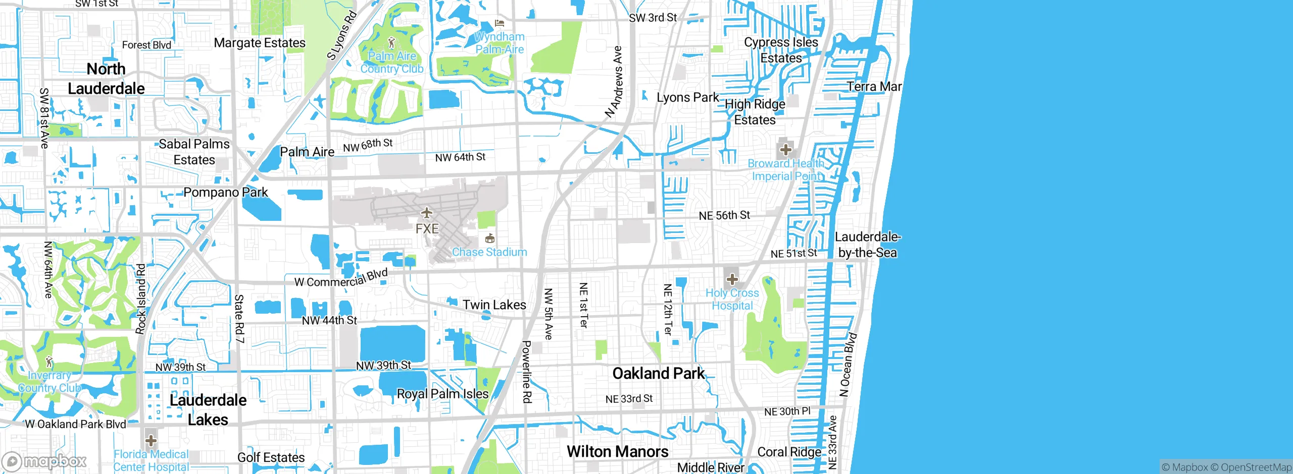 Map showing approximate location