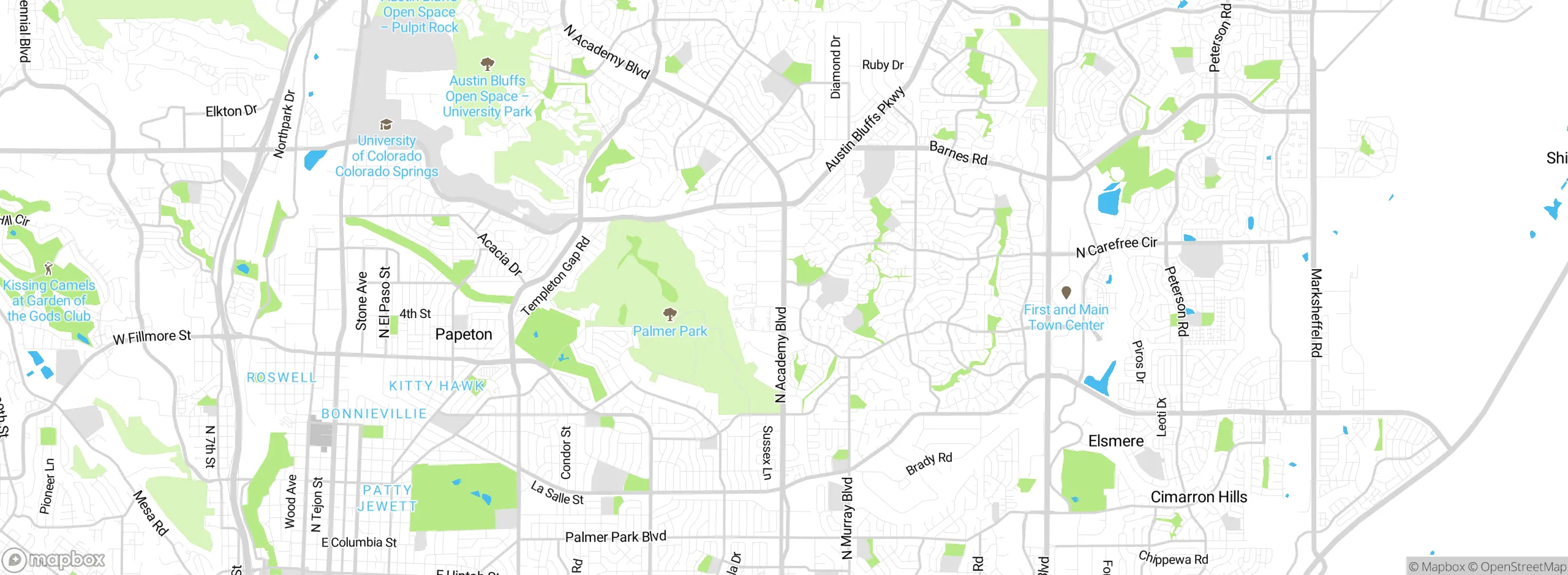 Map showing approximate location