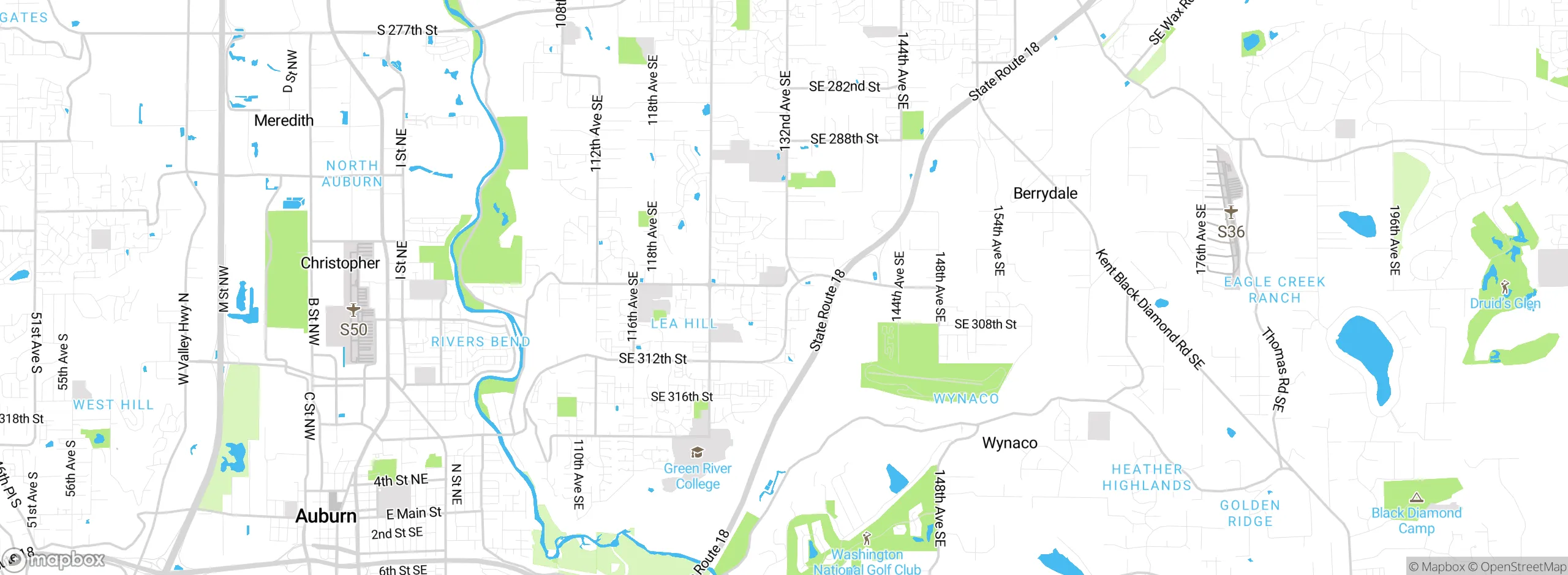 Map showing approximate location