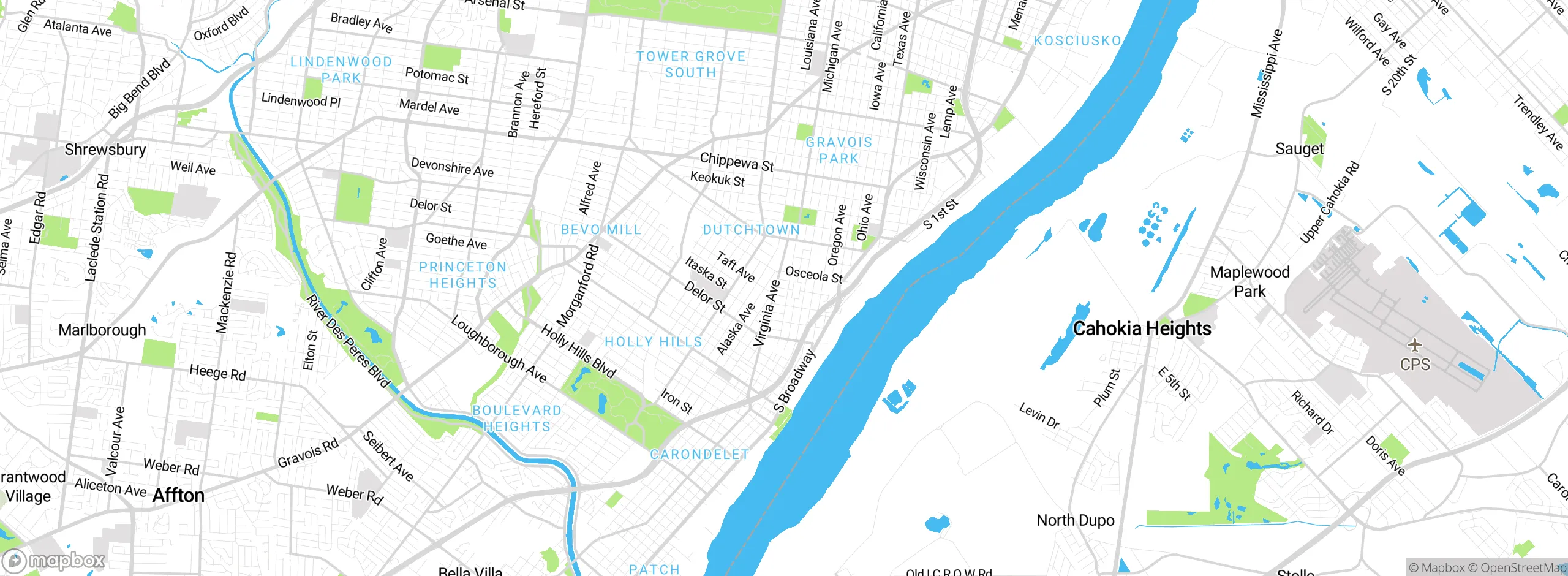Map showing approximate location