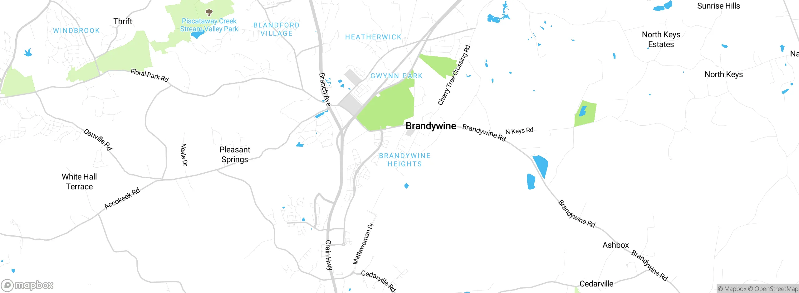 Map showing approximate location