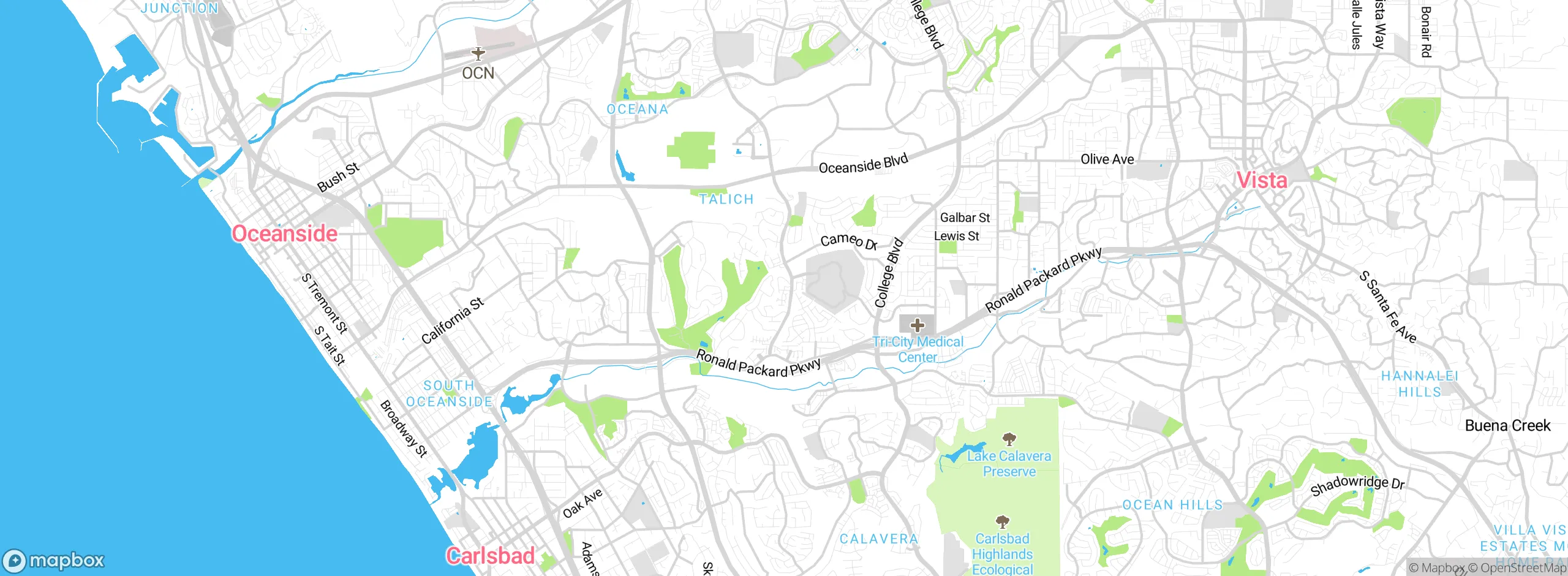 Map showing approximate location