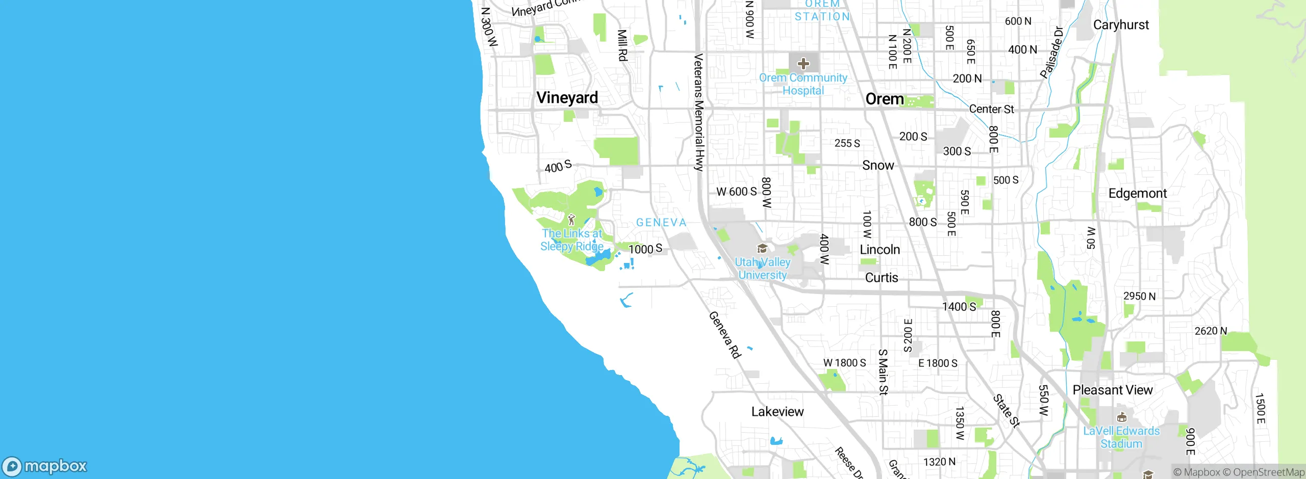 Map showing approximate location
