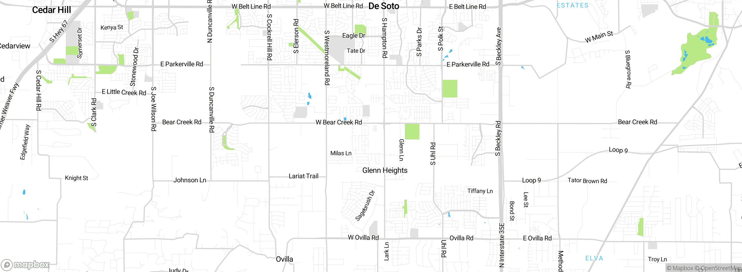 Map showing approximate location