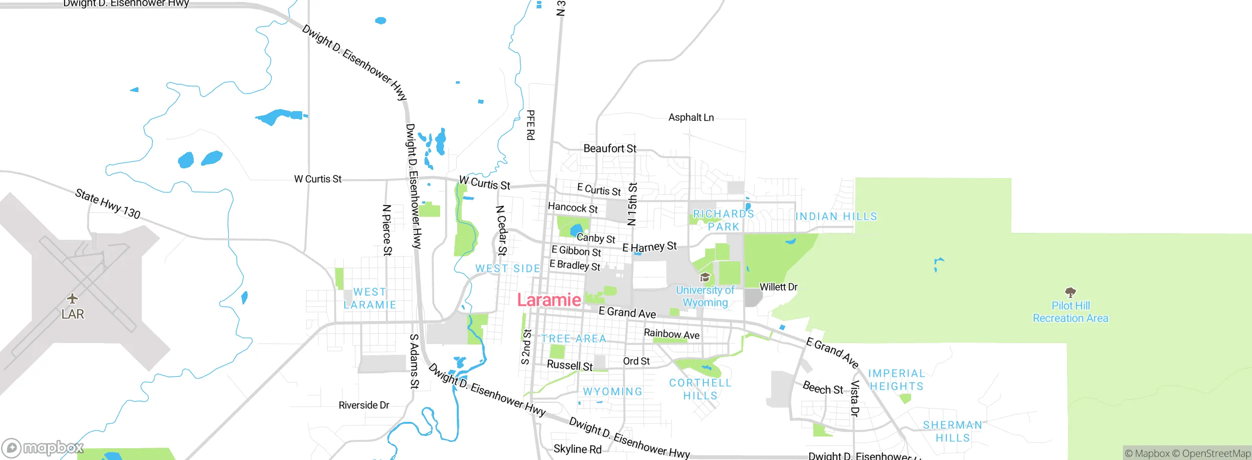 Map showing approximate location