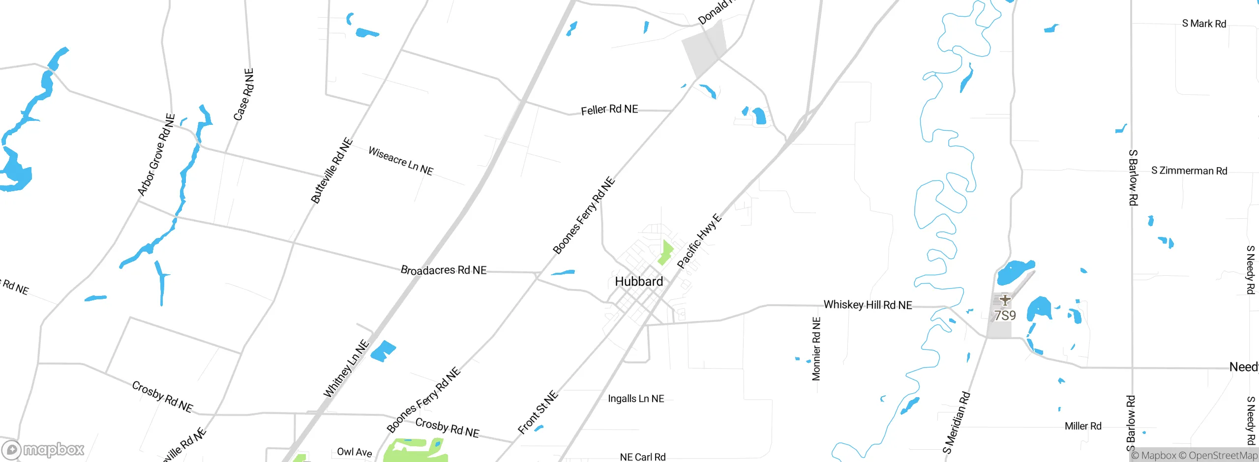 Map showing approximate location