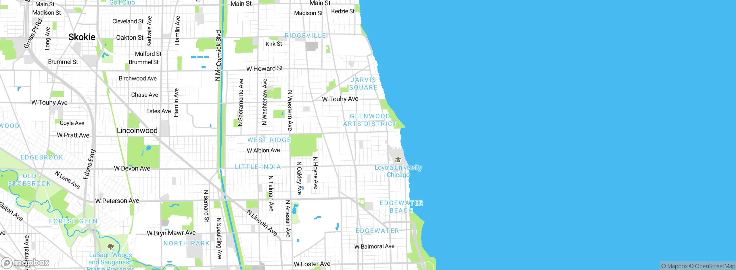 Map showing approximate location