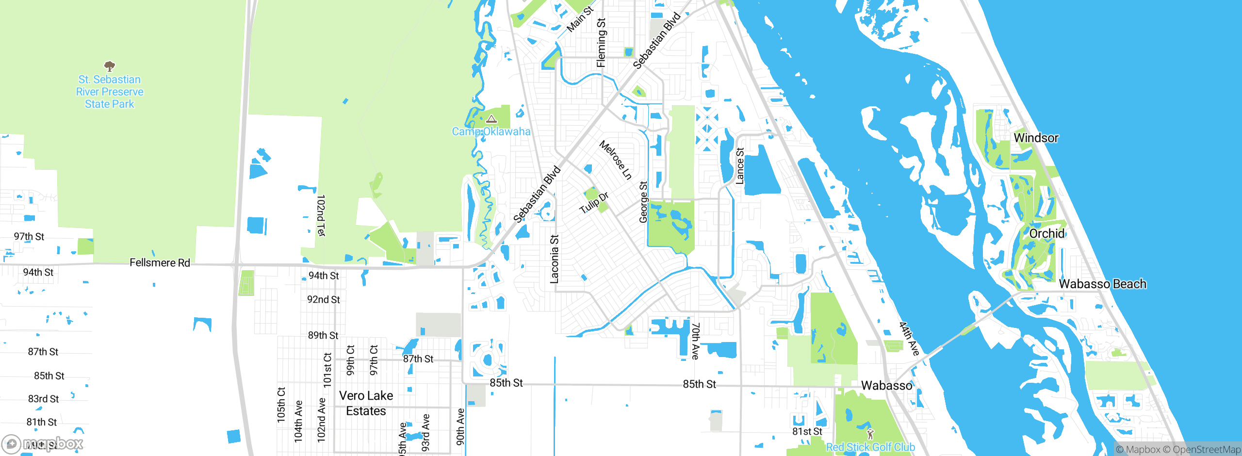 Map showing approximate location