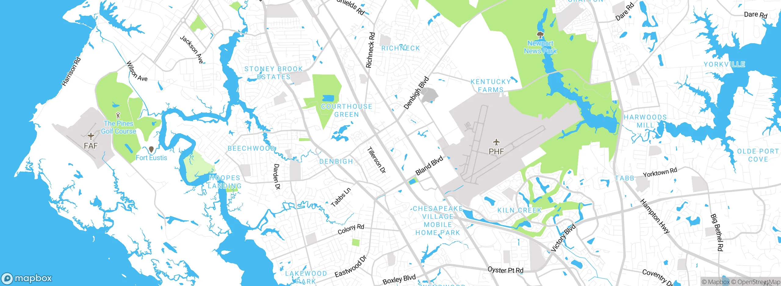Map showing approximate location