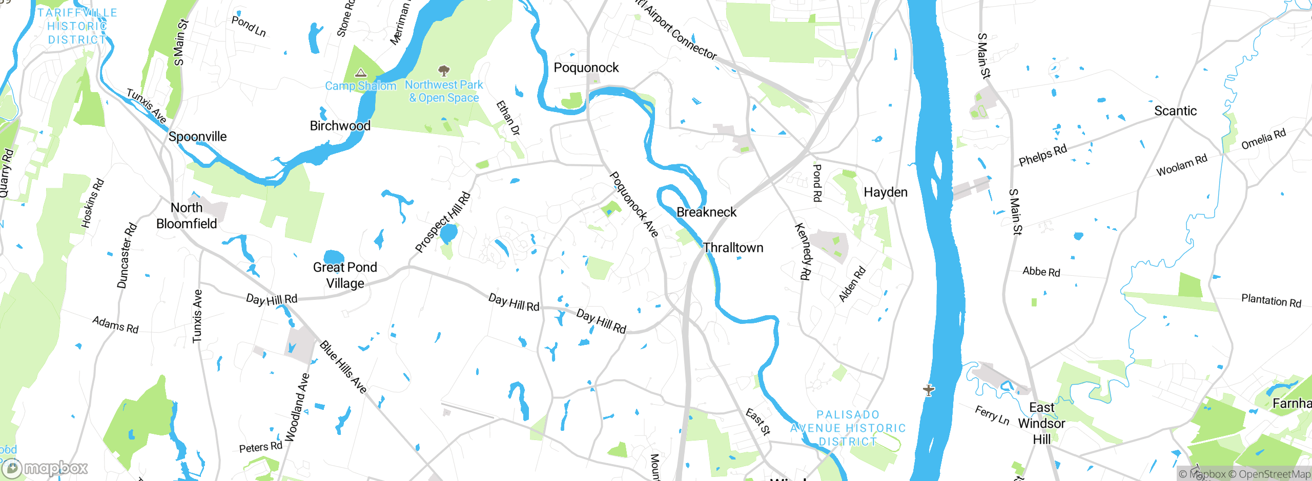 Map showing approximate location