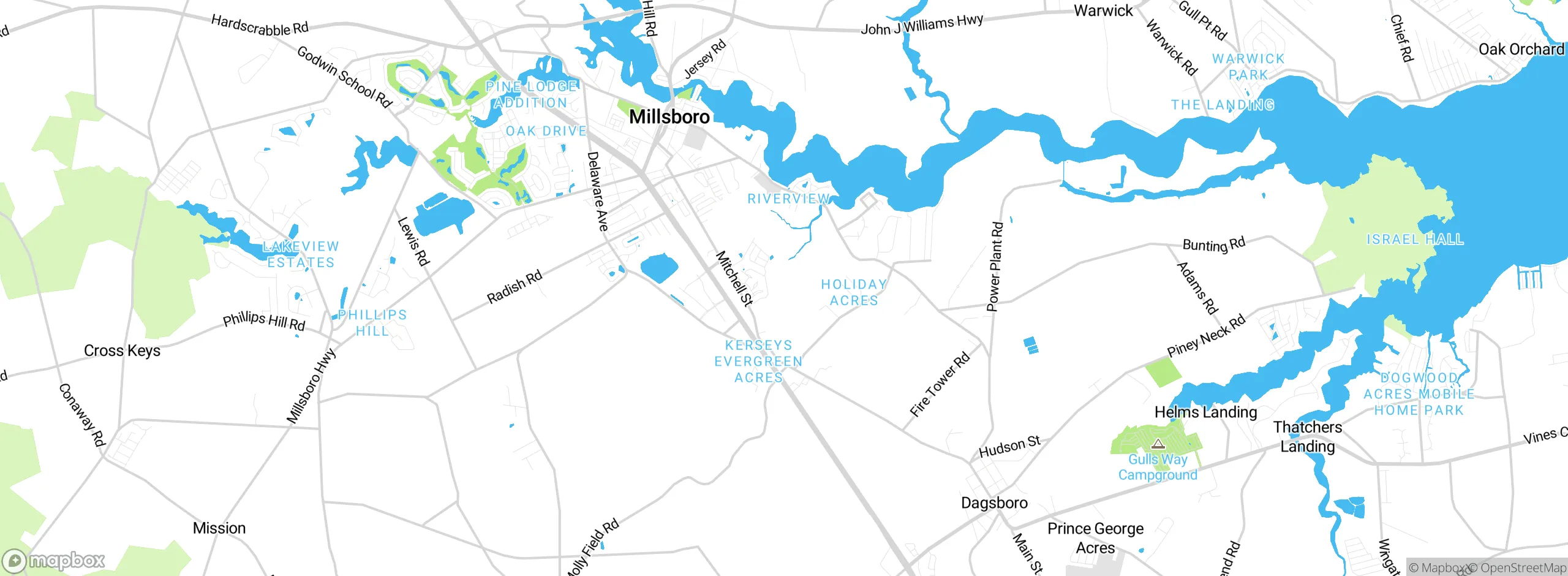 Map showing approximate location