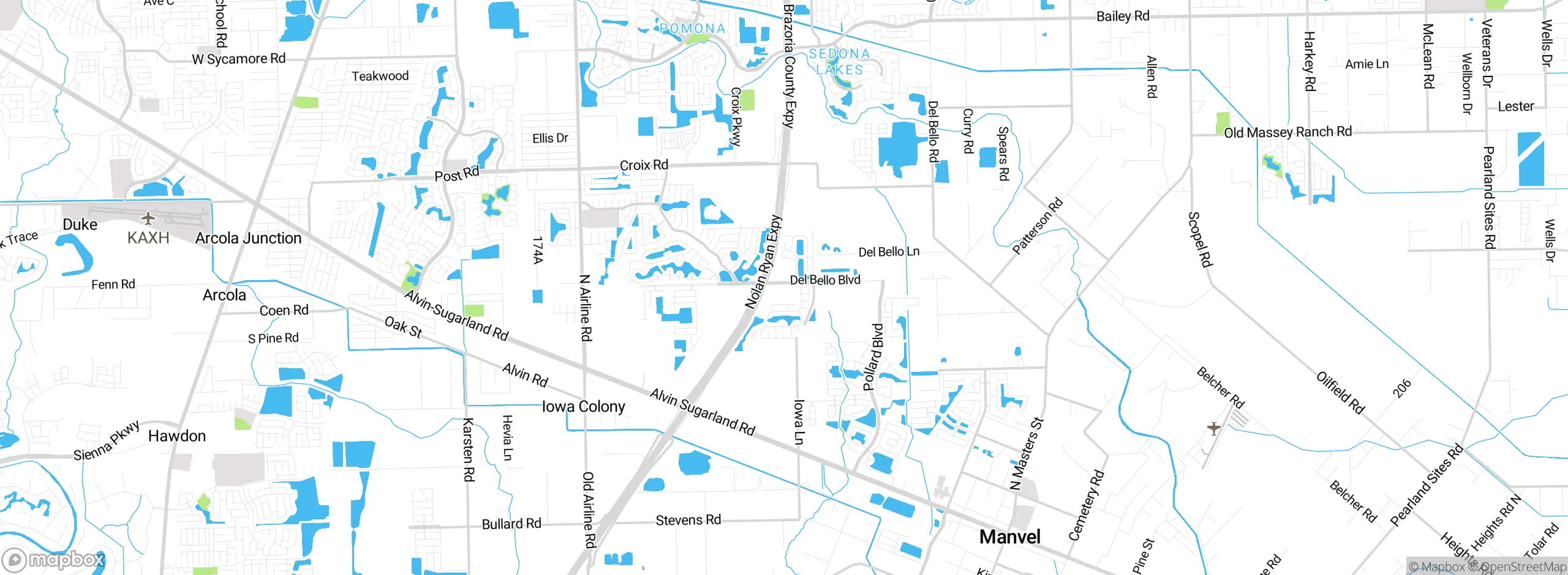 Map showing approximate location
