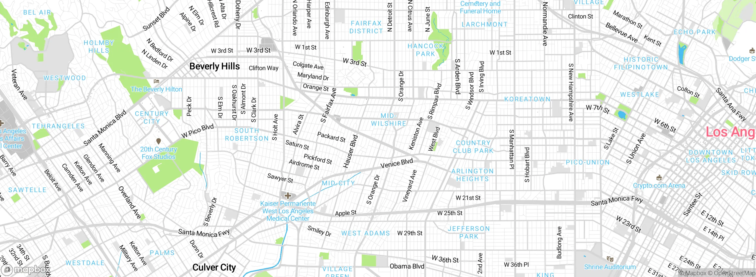 Map showing approximate location